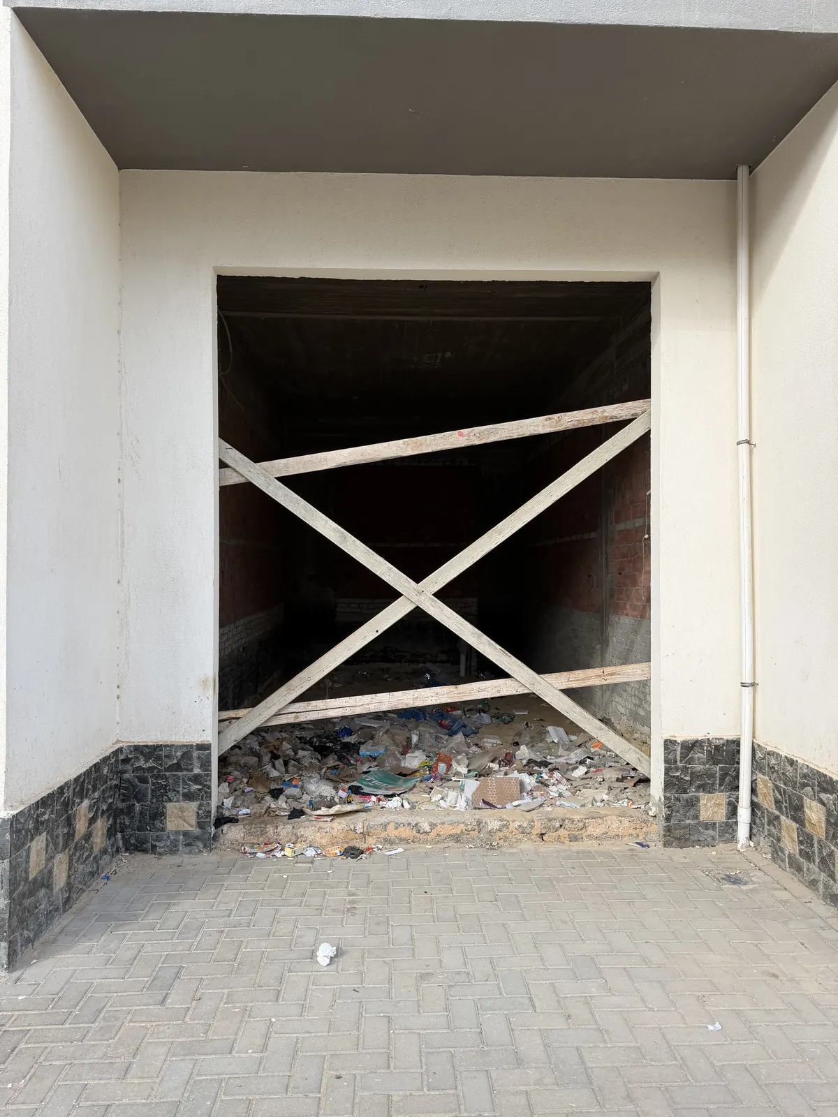 The empty MRKT shop before construction started