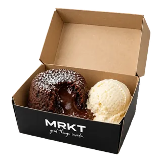 Molten Cake + Ice Cream